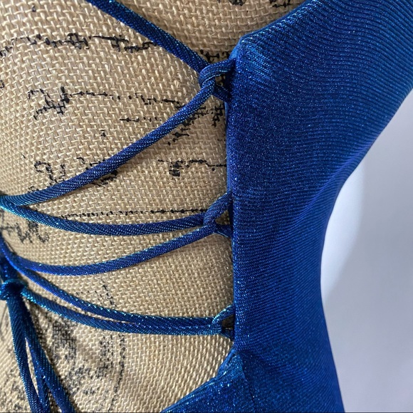 Tarik Ediz Blue Shimmer Formal Gown - Picture 10 of 14